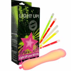 Dildo silicon Light Up cu efect luminos sex shop arad tabu love