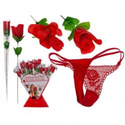 Slip de dama in forma de trandafir rosu sex shop arad tabu love