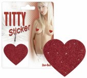 Accesorii adezive pentru sfarcuri Inimioare Titty Sticker